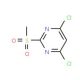 4,6-Dichloro-2-methanesulfonylpyrimidine (CAS 4489-34-3) - chemical structure image