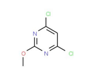 4,6-Dichloro-2-methoxypyrimidine (CAS 1074-40-4) - chemical structure image