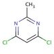 4,6-Dichloro-2-methylpyrimidine (CAS 1780-26-3) - chemical structure image