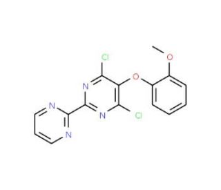 4,6-Dichloro-5-(2-methoxyphenoxy)-2,2&prime;-bipyrimidine (CAS 150728-13-5) - chemical structure image