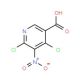 4,6-Dichloro-5-nitronicotinic acid - chemical structure image