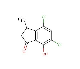 4,6-dichloro-7-hydroxy-3-methylindan-1-one - chemical structure image