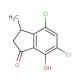4,6-dichloro-7-hydroxy-3-methylindan-1-one - chemical structure image