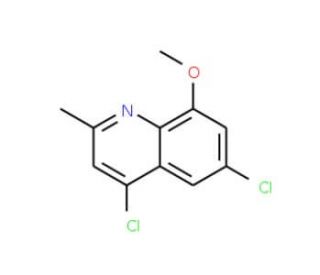 4,6-Dichloro-8-methoxy-2-methylquinoline (CAS 1447-41-2) - chemical structure image