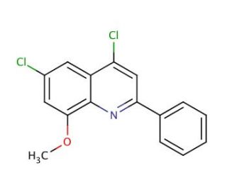 4,6-Dichloro-8-methoxy-2-phenylquinoline (CAS 1189106-58-8) - chemical structure image