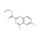 4,6-Dichloro-quinazoline-2-carboxylic acid ethyl ester (CAS 150449-99-3) - chemical structure image