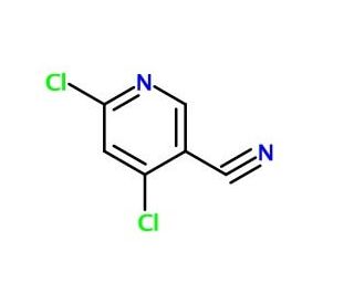 4,6-Dichloronicotinonitrile (CAS 166526-03-0) - chemical structure image