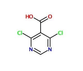 4,6-Dichloropyrimidine-5-carboxylic acid (CAS 87600-98-4) - chemical structure image