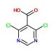 4,6-Dichloropyrimidine-5-carboxylic acid (CAS 87600-98-4) - chemical structure image