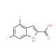 4,6-difluoro-1H-indole-2-carboxylic acid (CAS 247564-66-5) - chemical structure image