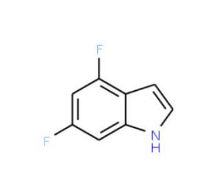 4,6-Difluoroindole (CAS 199526-97-1) - chemical structure image