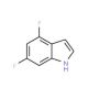 4,6-Difluoroindole (CAS 199526-97-1) - chemical structure image
