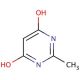 4,6-Dihydroxy-2-methylpyrimidine (CAS 40497-30-1) - chemical structure image