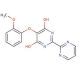 4,6-Dihydroxy-5-(o-methoxyphenoxy)-2,2′-bipyrimidine (CAS 329923-15-1) - chemical structure image