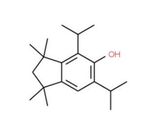 4,6-Diisopropyl-1,1,3,3-tetramethyl-5-indanol (CAS 93892-40-1) - chemical structure image