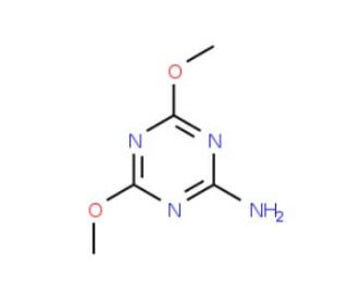 4,6-Dimethoxy-1,3,5-triazin-2-amine (CAS 16370-63-1) - chemical structure image
