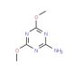 4,6-Dimethoxy-1,3,5-triazin-2-amine (CAS 16370-63-1) - chemical structure image