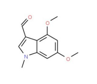 4,6-Dimethoxy-1-methyl-1H-indole-3-carbaldehyde - chemical structure image