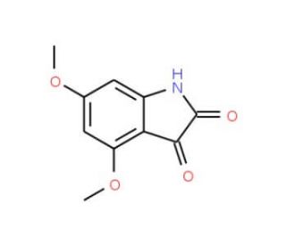 4,6-dimethoxy-2,3-dihydro-1H-indole-2,3-dione (CAS 21544-81-0) - chemical structure image