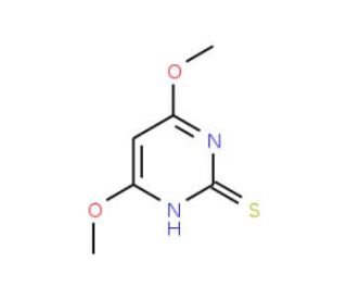 4,6-Dimethoxy-2-mercaptopyrimidine (CAS 57235-35-5) - chemical structure image