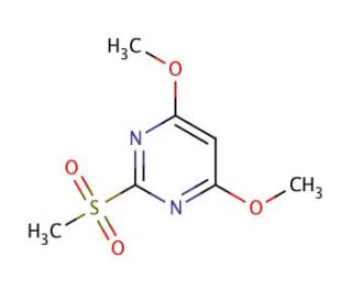 4,6-Dimethoxy-2-(methylsulfonyl)pyrimidine (CAS 113583-35-0) - chemical structure image
