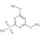 4,6-Dimethoxy-2-(methylsulfonyl)pyrimidine (CAS 113583-35-0) - chemical structure image