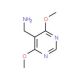 (4,6-dimethoxypyrimidin-5-yl)methylamine - chemical structure image