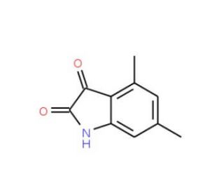 4,6-Dimethyl-1H-indole-2,3-dione (CAS 49820-06-6) - chemical structure image