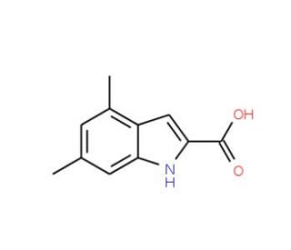 4,6-Dimethyl-1H-indole-2-carboxylic acid (CAS 383132-27-2) - chemical structure image