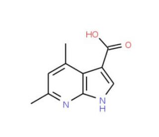 4,6-dimethyl-1H-pyrrolo[2,3-b]pyridine-3-carboxylic acid - chemical structure image