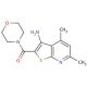 4,6-dimethyl-2-(morpholin-4-ylcarbonyl)thieno[2,3-b]pyridin-3-amine - chemical structure image