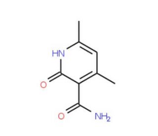 4,6-dimethyl-2-oxo-1,2-dihydropyridine-3-carboxamide (CAS 39088-05-6) - chemical structure image