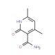 4,6-dimethyl-2-oxo-1,2-dihydropyridine-3-carboxamide (CAS 39088-05-6) - chemical structure image