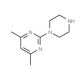 4,6-Dimethyl-2-piperazin-1-yl-pyrimidine - chemical structure image