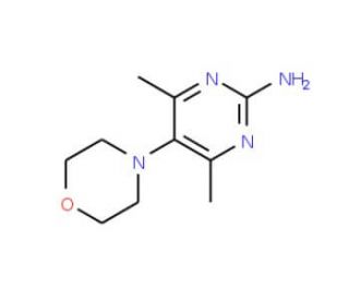 4,6-Dimethyl-5-morpholin-4-ylpyrimidin-2-amine (CAS 1119451-57-8) - chemical structure image