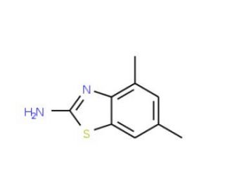 4,6-Dimethyl-benzothiazol-2-ylamine (CAS 64036-71-1) - chemical structure image
