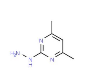 (4,6-Dimethyl-pyrimidin-2-yl)-hydrazine (CAS 23906-13-0) - chemical structure image
