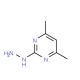 (4,6-Dimethyl-pyrimidin-2-yl)-hydrazine (CAS 23906-13-0) - chemical structure image