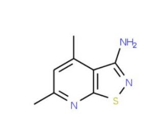 4,6-dimethylisothiazolo[5,4-b]pyridin-3-amine (CAS 56891-66-8) - chemical structure image