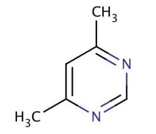 4,6-Dimethylpyrimidine (CAS 1558-17-4) - chemical structure image