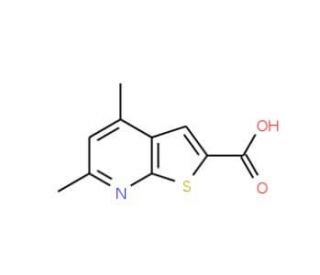 4,6-dimethylthieno[2,3-b]pyridine-2-carboxylic acid - chemical structure image