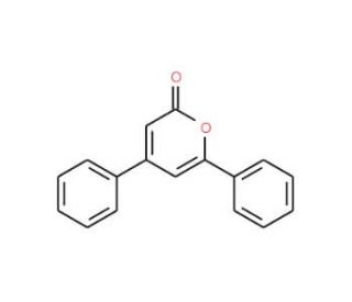 4,6-Diphenyl-2-pyrone (CAS 17372-52-0) - chemical structure image