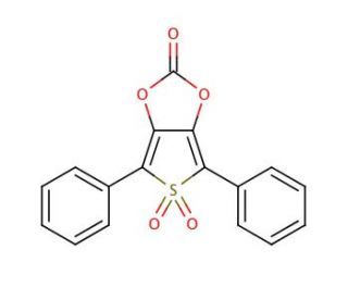 4,6-Diphenylthieno[3,4-d]-1,3-dioxol-2-one 5,5-dioxide (CAS 54714-11-3) - chemical structure image