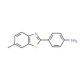 4-(6-methyl-1,3-benzothiazol-2-yl)aniline 的分子结构, CAS编号: 92-36-4 4-(6-methyl-1,3-benzothiazol-2-yl)aniline (CAS 92-36-4) - chemical structure image
