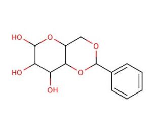 4,6-O-Benzylidene-D-galactose (CAS 3006-41-5) - chemical structure image