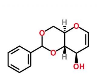 4,6-O-Benzylidene-D-glucal (CAS 14125-70-3) - chemical structure image