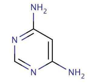 4,6-Pyrimidinediamine (CAS 2434-56-2) - chemical structure image
