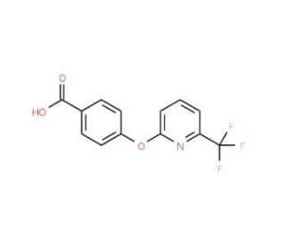 4-{[6-(Trifluoromethyl)pyridin-2-yl]oxy}benzoic acid - chemical structure image