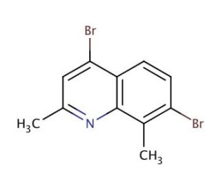 4,7-Dibromo-2,8-dimethylquinoline (CAS 1189106-79-3) - chemical structure image