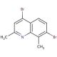 4,7-Dibromo-2,8-dimethylquinoline (CAS 1189106-79-3) - chemical structure image